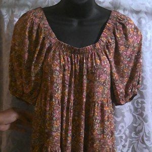 Women's Puff Short-Sleeve Dress